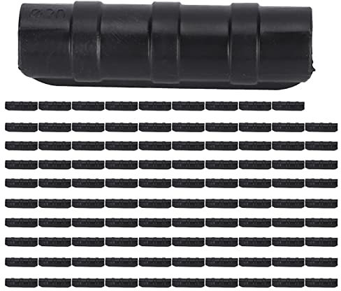 MUNEFE Clips de Invernadero, Clips de Plástico Negro para Invernadero, Clip de Tubo para Edificios de jardín para Fijar Cubiertas de Plantas, láminas de plástico para Invernaderos (20 black)