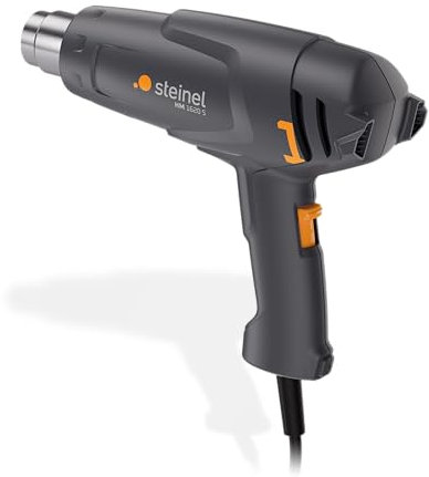 Steinel Pistola de aire caliente HM 1620 S, 1600 W, dos niveles de temperatura 300°/500°C, pistola de aire caliente para secar, retractilar, descongelar