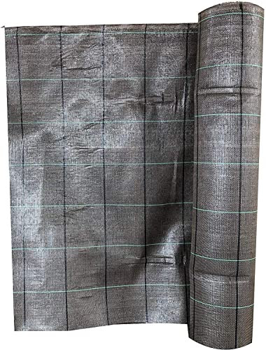 AlmaStore Telo Pacciamatura Nero, 160 cm X 100 mt, Anti Erbacce, Ecologico, Permeabile, Duraturo e Calpestabile - Varie Misure e Colori - Teli pacciamante antialga