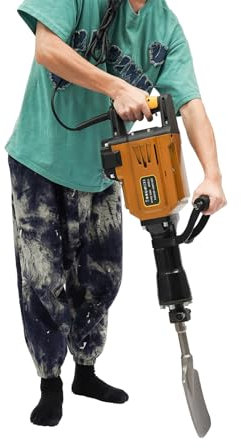 Electric Tree Digger 3-in-1 Hex Demolition Hammer 1700W Multifunctional Garden Digging Machine with Shovel Flat Chisel Point Chisel Portable Box,Electric Heavy Duty Jack Hammer for Concrete Removal