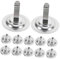 SECFOU 12 Pcs Banquet Table Number Plate Wedding Table Number Holder Card Display Stand Menu Card Holder Table Number Holder Stand Table Picture Holder Card Holder Stand Menu Clip