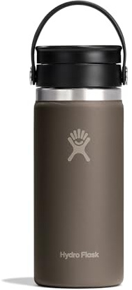 Hydro Flask – Wide Flex Sip Lid Coffee 473 ml (16 oz) – Leakproof, Insulated, Cupholder Compatible – Keeps Drinks Cold 24 Hrs & Hot 12 Hrs - Sandpiper