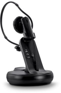 Snom A170C DECT Headset - Fritzbox 7590 Ax Kompatibles Schnurloses Headset Mit Mikrofon, Kopfhörer Kabellos, Telefon Schnurlos 2 Mobilteile - Geräuschunterdrückung, 50m Reichweite