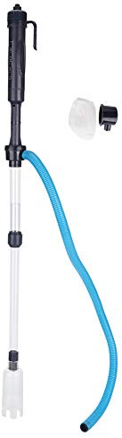 Pulitore Elettrico per Acquario, Aspiratore per Ghiaia e Sabbia, Pompa di Pulizia con Struttura Telescopica per Cambio Acqua Senza Fili, Adatto a Vasche da 11 cm a 62 cm