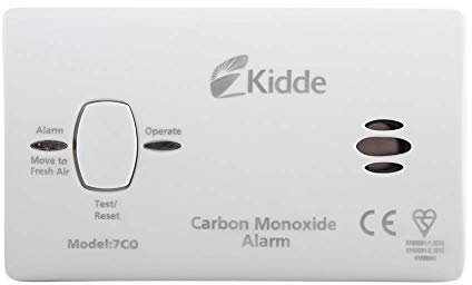 Kidde 7CO 10 Year Life LED Carbon Monoxide Detector Ideal for Travel, Caravans, Boats, AA Battery Powered
