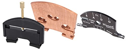 AODEA 4/4 Violin String Change Violin Bridge Tools Violin Bridges Template Langlebiges ViolinzubehöR, Dunkel