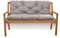 Coussin d'assise pour balancelle hollywoodienne - Banc avec dossier - Coussin de balançoire de jardin - Coussin de banc d'extérieur (160 x 60 x 50, gris)