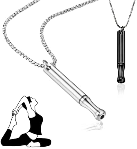 Qianfeng 2 Stück Rauchentwöhnung,Raucherentwöhnung,Rauchentwöhnung Hilfsmittel,Rauchfrei Rauchen Original V2,Halskette Kette Atemkette Mit Aufhören,Nichtraucher Anti Rauchstopp Necklace Smoking