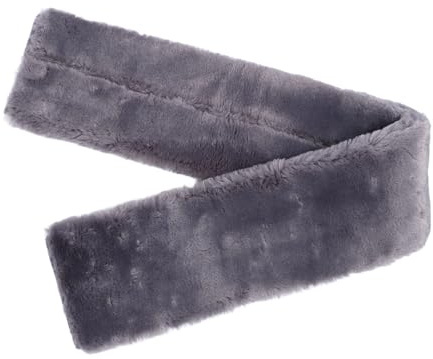 PerGar Sottopancia per Cavallo, Sottopancia da Dressage, Resistenza all'Usura Leggera Sottopancia Inglese per Cavalli, Copertura Protettiva per la Pancia del Cavallo in Finto Pile Grigio