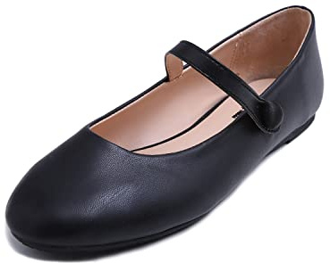 Feversole Women's Mary Jane Fashion，Femmes élégantes Chaussures décontractées Ballerines Fond Mou Confortable Marche Quotidienne Mary Jane Chaussures de Mode