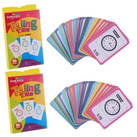 BESPORTBLE 2pcs Digital Clock Toy for Grade Boys and Girls Teaching Game Educational Toy Reading Clocks Learning