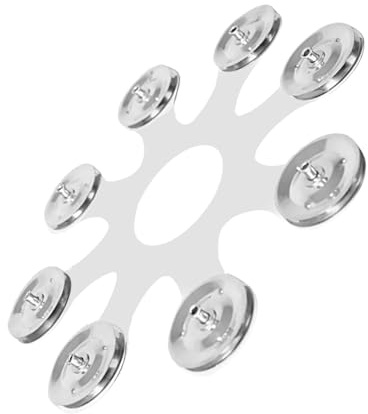 Platillos multifuncionales, campanas, anillos de tambor, aleación, jugador, campanas de regalo, estructura metálica, fácil instalación, accesorios