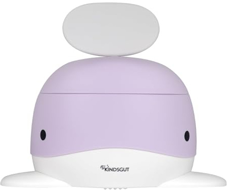 Kindsgut Potty Training Seat in Whale Design, Suitable for All Toilet Shapes Non-Slip Toilet seat, Lilac