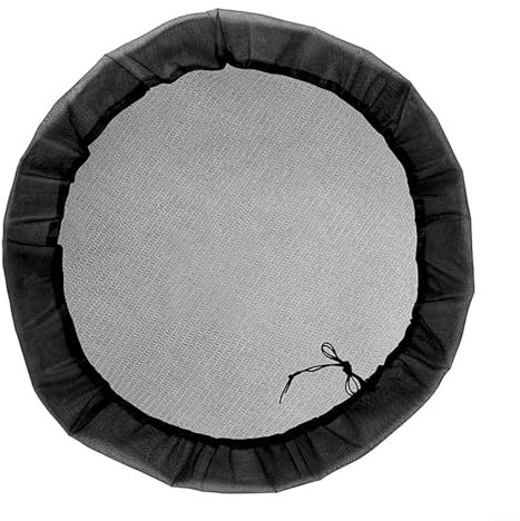 Protection de tonneau de pluie avec cordon de serrage, 110/120 cm, filet de protection pour conteneurs d'eau (110 cm)