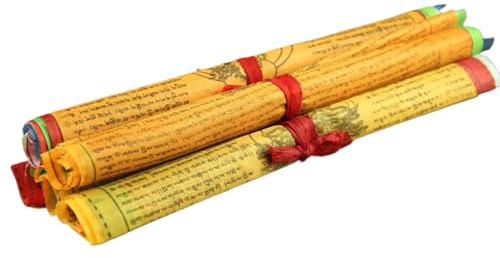 Pieza de bandera de oración budista - pancartas de bandera zen | Decoración pacífica Banderas de oración tibetana | Granja de pared fuera del interior | Accesorios de meditación de atmósfera espiritua