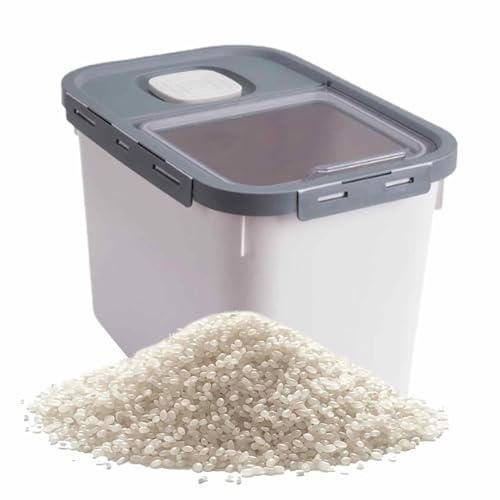 Contenedor De Comida Para Mascotas | Hermético Para Comida Seca De 10 Kg Con Tapa Con Cierre | Caja De Golosinas Para Perros Y Gatos A Prueba De Humedad Para La Despensa, Organizador De Cro