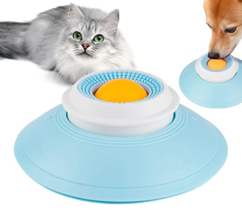Dog Bowl Lick Bowl, Dog Licking Treat Slow Feeder Dispenser, Non-Slip Anti-Choking Pet Enrichment Toys, Boredom Reducer for Small Medium and Large Breed Animals for Bathing,Grooming Training