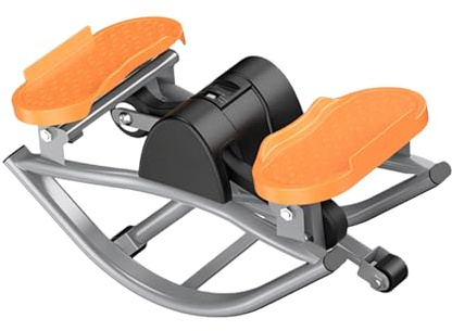 Stepper A Dondolo - Macchina Per L'allenamento Di Tutto Il Corpo Con Movimento Laterale | Istruttore Di Fitness Portatile Con Corde Da Tirare Per Ginocchia, Gambe, Glutei E Addominali, Ideale Per Pale