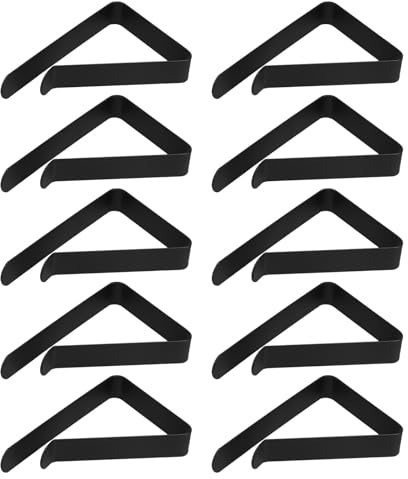 NUOBESTY Pinzas para Mantel de Acero Inoxidable 10 Unidades Sujetamanteles Antideslizantes para Mesa de Picnic y Exterior Clips Resistentes para Fijación en Camping y Fiestas al Aire