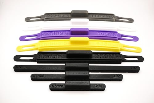 HO/OO 1:76 Extension Pack – 5th to 8th Radius Gauges set design for 00/H0 scale track with 67mm track spacing. Compatible with Hornby and Peco