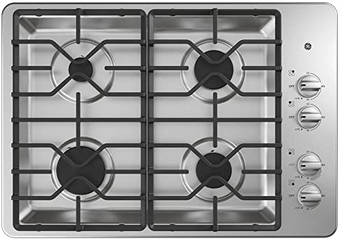 30 Inch Gas Cooktop with MAX Burner System, Power Broil Burner, Simmer Burner, Continuous Grates, Sealed Burners and ADA Compliant