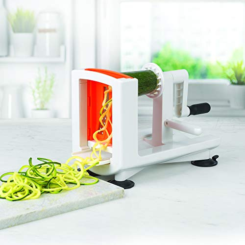Goodcook 10806 Veggie Spiralizer with interchangeable blades, 6, White