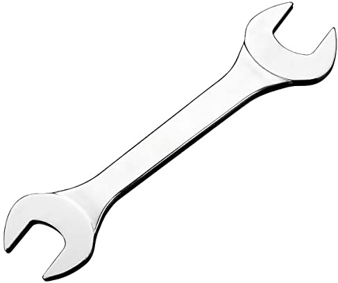 Double End Spanner Vogueing Tool 19x21MM Ultra Thin Spanner Open Ended Flat Spanner Metric for Use Under Limited Space Conditions (Pack of 1)