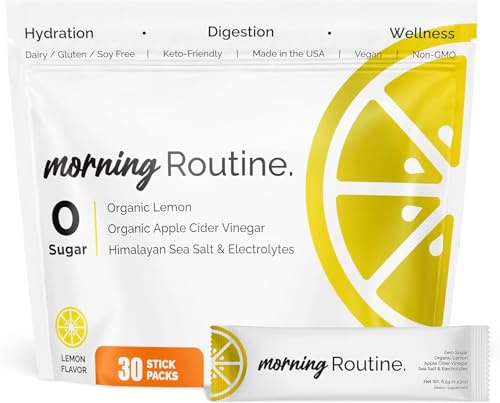 ROUTINE Morning Electrolyte Drink Mix, 3rd-Party Tested, 30 Sticks
