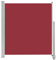 vidaXL Seitenmarkise Ausziehbar Sonnenschutz Sichtschutz Windschutz Seitenrollo Markise Seitenwandmarkise Balkon Garten Terrasse 140x300cm Rot