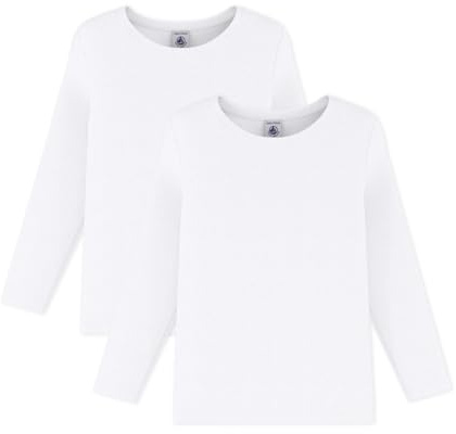 Petit Bateau Tee Shirt Manche Longue (Lot de 2) Garçon, Variante 1, 3 Ans