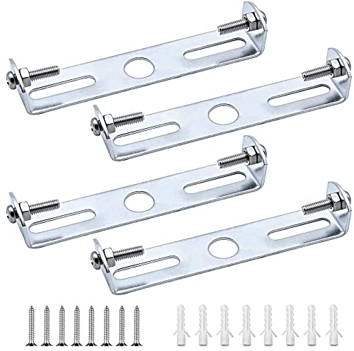 JINXIAN JINXM 4 Piezas 90mm Soportes para Placa de Techo con Tornillos Ganchos de Techo para Adaptador Lámpara de Techo Colgante Adaptador Lámpara de Techo Colgante para Iluminación