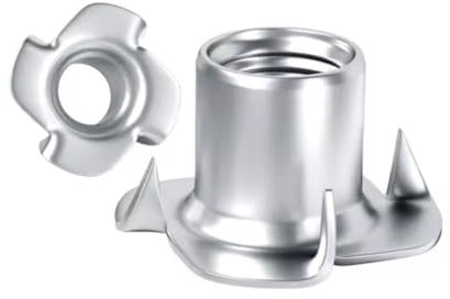 AYYSSM Dado a Quattro Griffe zincato Dado for Altoparlante Dado a T Dadi a T ciechi con Punta for mobili M3-M12(M10 (10Pcs))