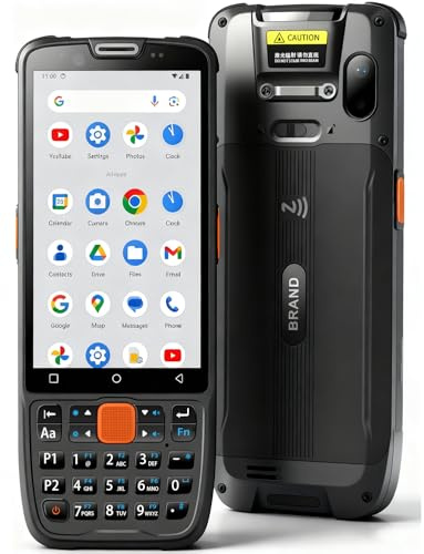 Escáner de código de Barras Android 13 de 4 + 64 GB, escáner de código de Barras Integrado 1D/2D/QR, BT, WiFi, NFC MT6762, escáneres Portalbe para inventario, computadora móvil de Mano PDA para