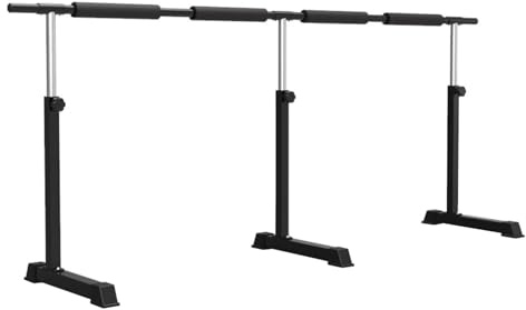 Barre de Ballet Portable en Acier pour la Danse et la Danse à Domicile, Barre de Fitness autoportante et réglable, antidérapante et Stable, 2,4 m / 7,8 pi