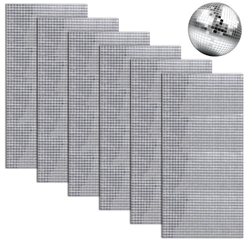 10800 Piezas Espejo Mosaico Autoadhesivo, Espejo de Mosaico de 5 x 5 mm