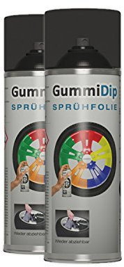 Gummi Dip Sprühfolie, Effekt Spray, 2er Set, 2x400 ml (Rauch Effekt)