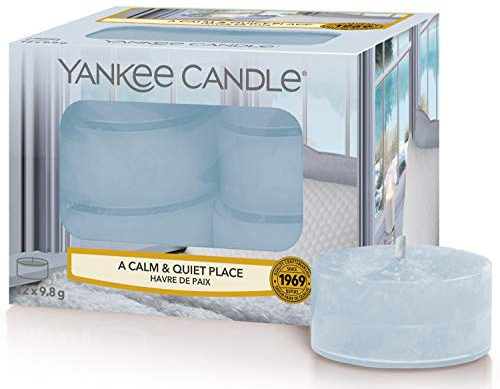 Yankee Candle Jungen, A Calm und Quiet Place, Teelicht Kerzen (x 12)