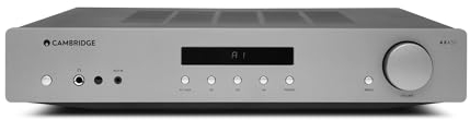 Cambridge Audio AXA35-35 Watt separater integrierter Stereo-Verstärker HiFi-System mit integrierter Phonostufe Vorverstärker mit Front-Aux-Eingang und Kopfhörerbuchse - Lunar Grey