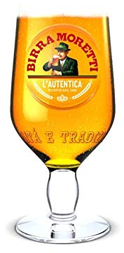 6 vasos de pinta Birra Moretti