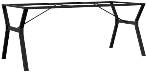 vidaXL Patas de Mesa de Comedor Estructura Y Acero 180x80x73 cm, Pata de Mesa Auxiliar, Pata de mesita Auxiliar, Pata de Mesa de Metal