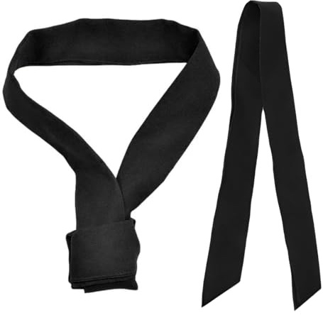 HAMKU Dreieckstuch, Halstuch dreieckstuch, 100x5.5cm Hochwertiges Profi Halstuch aus dickem Schweisstuch mit hohem Stoffgewicht(Schwarz)