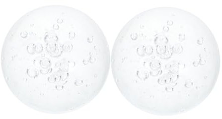 ifundom 2piezas Bola De Decorativa para Fuente De Interior Esfera Transparente De Vidrio Accesorio De Adorno para Cuenco Escritorio y Mesa