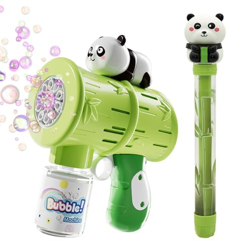 Créateur de bulles pour enfants | 2 pièces Panda Machine à bulles d'extérieur, jouets innovants et divertissements pour jardin, mariage, été, plage et jeunes enfants