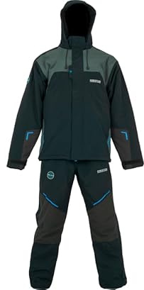Preston Innovations Celcius Suit 4XL | Match Fishing Thermal Suit | 3/4 Length Jacket Bib and Brace | Holofil Material | Waterproof | Reinforced Knees and Seat | Storm Cuffs | Code P0200652
