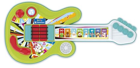 Clementoni Baby - Chitarra degli Animali, Strumento Musicale Elettronico 18+ Mesi, 3 modalità di Gioco E 8 Tasti Interattivi, Sviluppa Coordinazione E creatività, 17978
