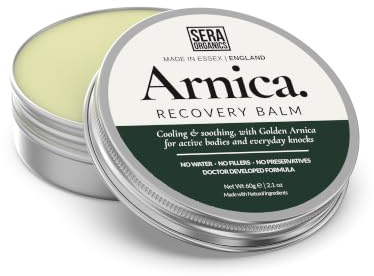 Arnica Cream for Bruising & Swelling – Arnica Balm 60g | With Arnica Montana & cooling Menthol. Doctor-developed balm for active bodies & knocks. Made in UK. Sera Organic
