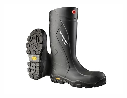 DUNLOP Protective Footwear, CC22A33, Purofort+ Reliance Full Safety Avec Vibram, Noires, Taille 42 EU