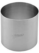 Ateco Round Cake Ring Dessert Mold, 3 High x 3.125 Diameter, Stainless Steel