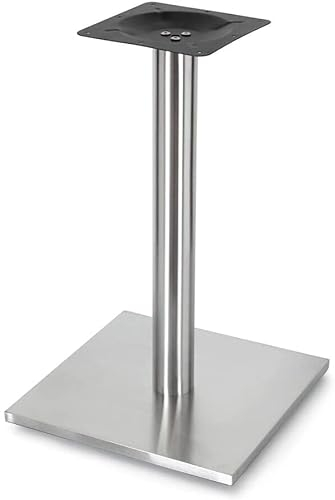Melko Tischuntergestell Tischsäule Möbelfuß aus Edelstahl, ca. 45 x 45 x 72 cm - kann mit Einer Tischplatte Ihrer Wahl kombiniert Werden