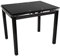 Mesa de Cocina Extensible Perl - Medidas 100/140 x 60 x 76 cm. (Negro-Negro)